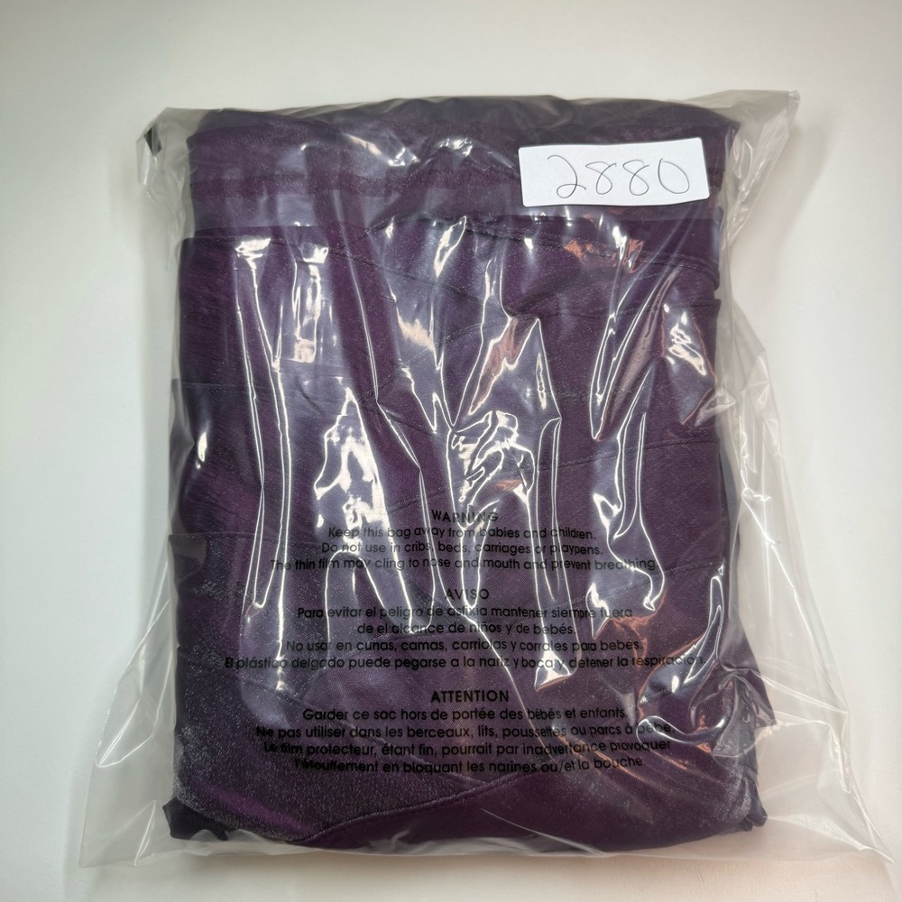 Adrianna Papell Dress Womens 10 Purple Shutter Pleat Mini Short V Neck Formal - Picture 10 of 10